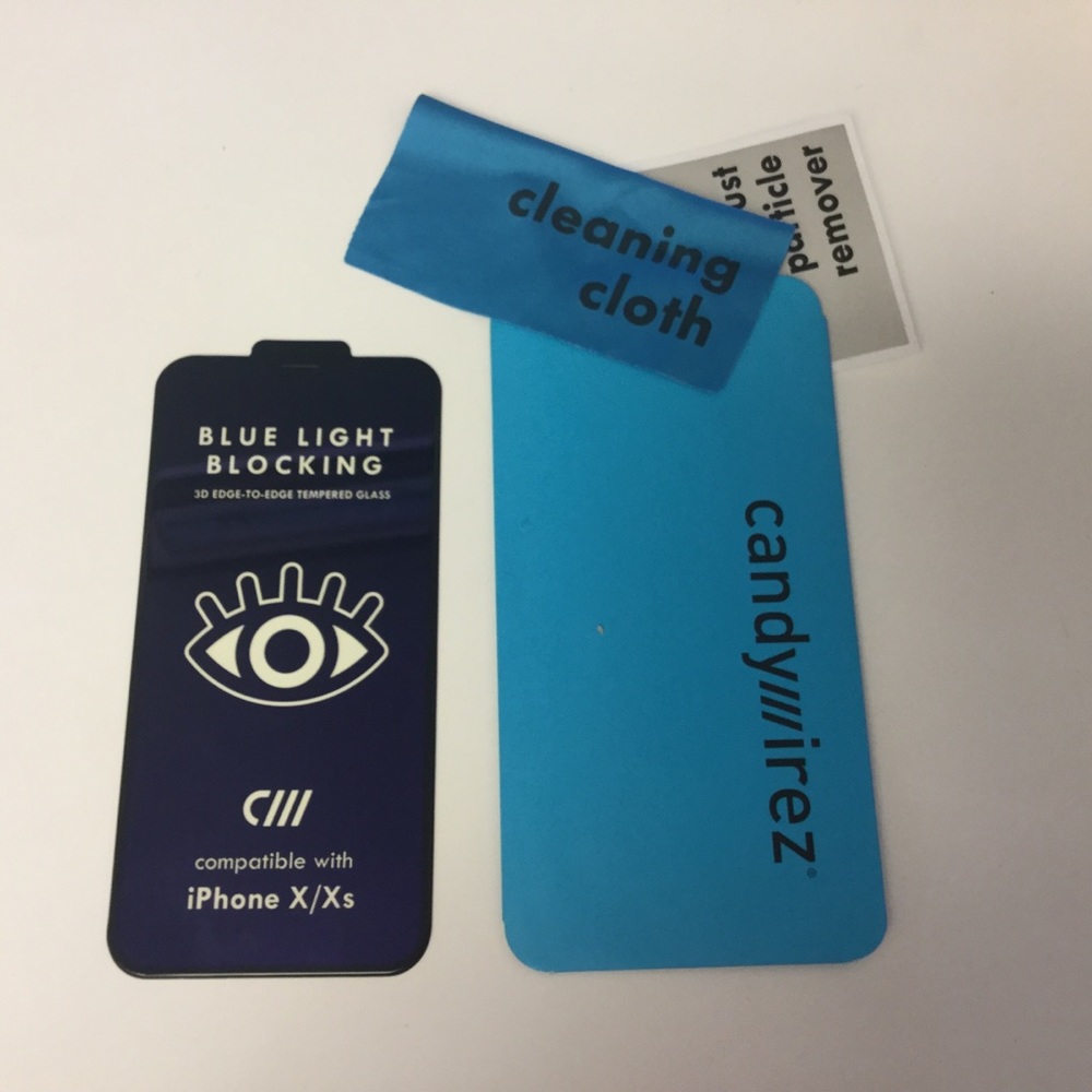 CANDYWIREZ BLUE LIGHT BLOCKING  GLASS SCREEN COVER iPhone X Xs